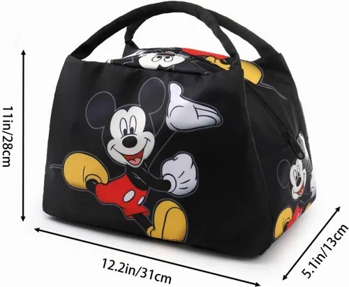 Vista 3 de Bolsa de almuerzo de anime para mujer, hielera aislada, bonita lonchera para el trabajo, picnic