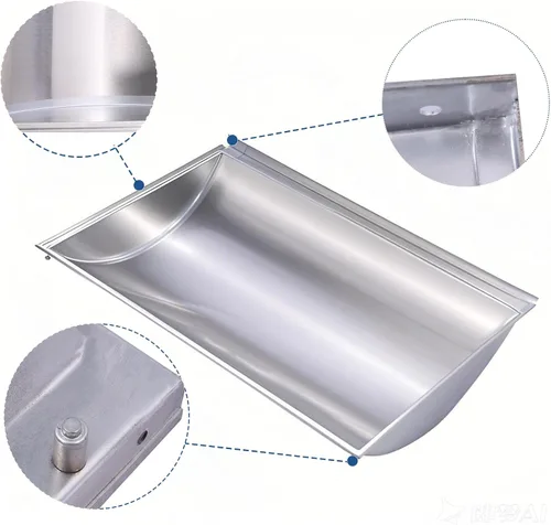 Vista 3 de SN955A (paquete de 1) 17.25 x 25.75 de acero inoxidable de repuesto de placa de calor para Charbroil 463250509, 463250510; Thermos 461262409, 500