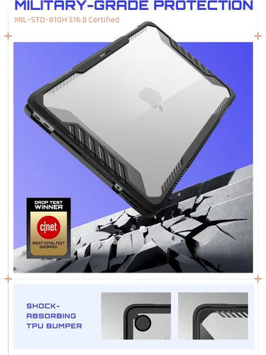 Vista 2 de SUPCASE Funda para MacBook Neo de 13 pulgadas 2026, modelo A3404 A18 Pro Negro