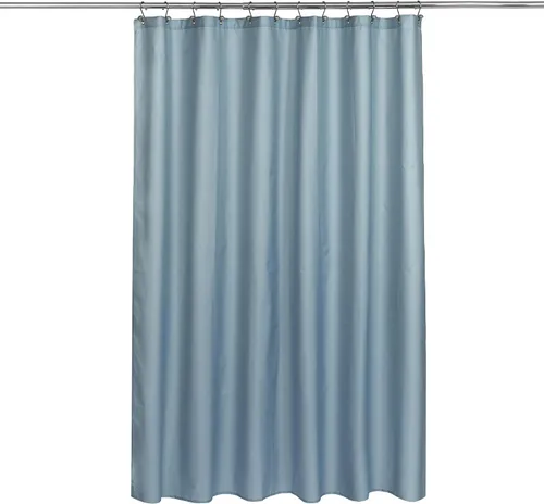 Vista 46 de N&Y Home Cortina o forro de tela para ducha, lavable a máquina, estrecho, negro, de 36 x 72 pulgadas Hotel Quality, Bottom Magnets, Washable