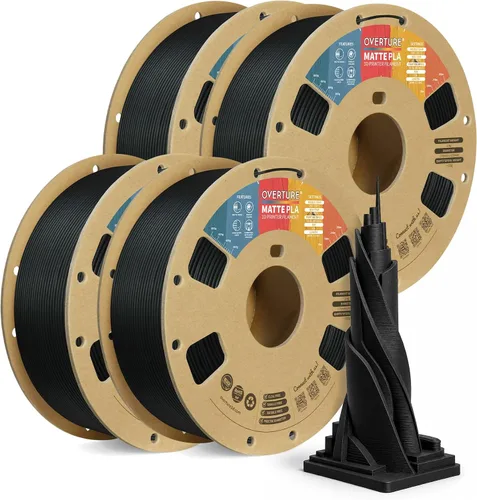 Vista 49 de OVERTURE Matte PLA Filament 1.75mm 1kg for FDM 3D Printer (Baby Pink)