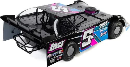 Vista 18 de Losi 22S RC Car Dirt Modelo tardío, azul, 1/10 2WD RTR Dirt Oval