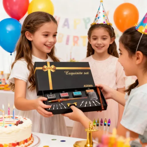 Vista 5 de Juego de regalo de bolígrafos de caligrafía – Kits de caligrafía personalizados para principiantes y profesionales. Bolígrafo de inmersión de vidrio