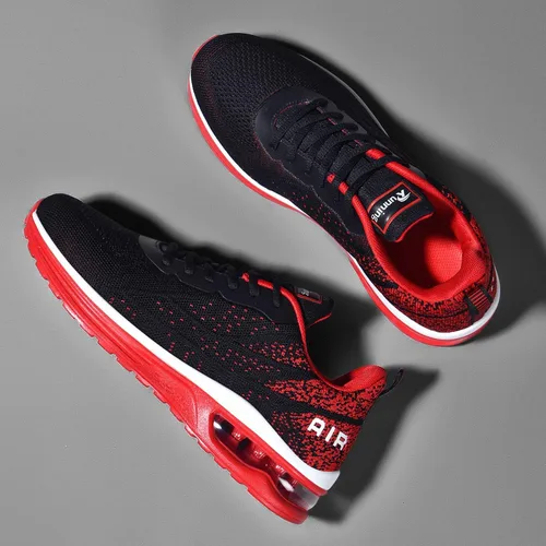 Vista 4 de Autper - Tenis deportivos Air para correr para hombre tenis ligeros para caminar trotar ir al gimnasio o hacer deportes talla 65 a 125 de EEUU