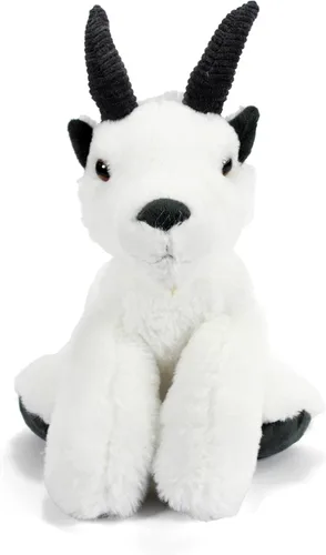 Vista 2 de The Petting Zoo Peluche de cabra de montaña, regalos para niños, animales salvajes de vida silvestre, juguete de peluche de cabra de 9 pulgadas