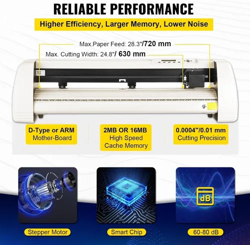 Vista 2 de Cortador de vinilo Plotter Sign máquina de corte con 20 cuchillas LCD Signmaster Software Puerto USB 2 rodillos de pellizco para principiantes uso