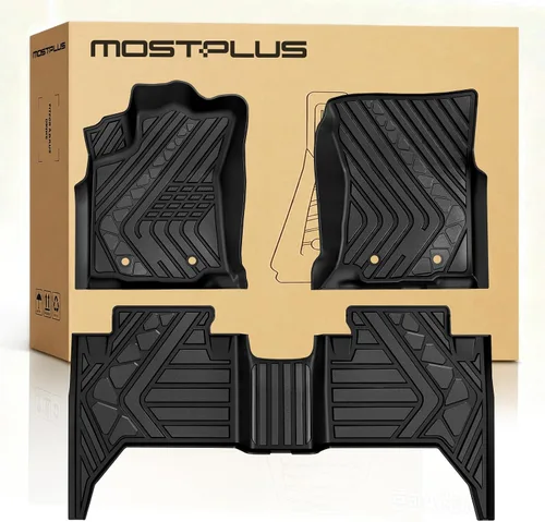 Vista 17 de MOSTPLUS Alfombrillas para Tesla Modelo Y Juniper 2025 2026 para todo tipo de clima, TPE con alfombrilla de carga trasera y alfombrilla de respaldo