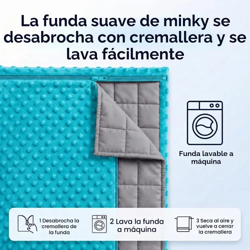Vista 9 de Hazli - Manta con funda extraíble (48 x 72 pulgadas)