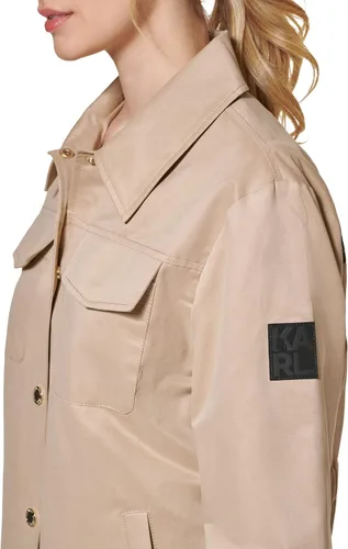 Vista 4 de Karl Lagerfeld Paris Women's Oversized Shirt Jacket