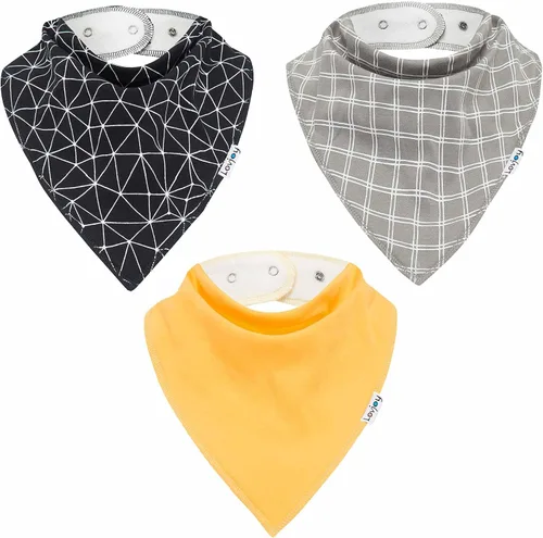 Vista 8 de Lovjoy Baberos tipo bandana grandes – Baberos para necesidades especiales – Para niños mayores, jóvenes y adultos – Práctico, absorbente y elegante