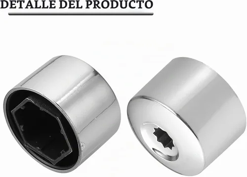 Vista 5 de X AUTOHAUX 20pcs 0.669 in Rueda Bloqueo Lug Tornillo Tuerca Tapas Para VW