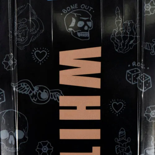 Vista 8 de White Knuckle The Shred Wakeboard (52.8 in), nivel intermedio para principiantes con aletas moldeadas