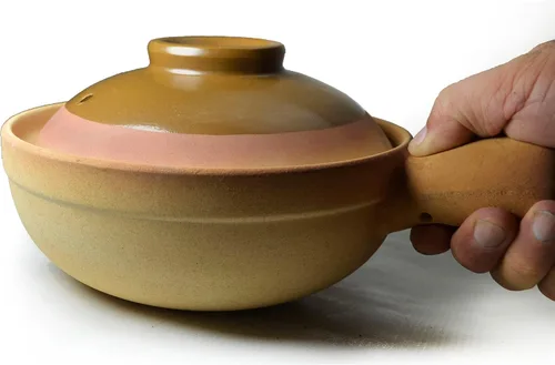 Vista 7 de Cuencos de cazuela de sopa de cebolla francesa Vajilla Retro Arcilla Cerámica con Tapa Cocinar Sopa Shaguo (mango DR19cm)