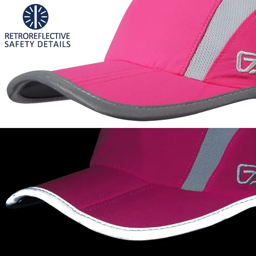 Vista 5 de GADIEMKENSD Sombrero reflectante plegable para exteriores, diseño sin estructura, protección solar UPF 50+, sombreros deportivos para mujeres