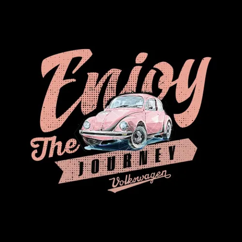Vista 2 de Volkswagen Enjoy The Journey Beetle - Camiseta para mujer
