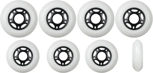 Vista 10 de Player's Choice Ruedas para patines en línea para exteriores, 89a, paquete de 8 unidades, elige tamaño y color, fórmula exterior para patinaje sobre
