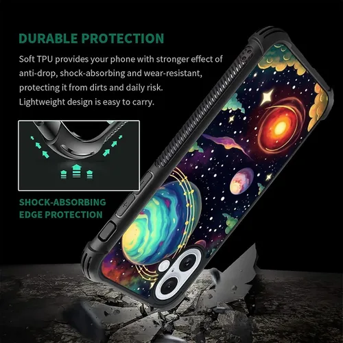 Vista 874 de Funda compatible con iPhone 15, diseño de elefantes africanos, diseño increíble a prueba de golpes, antiarañazos, carcasa trasera de policarbonato
