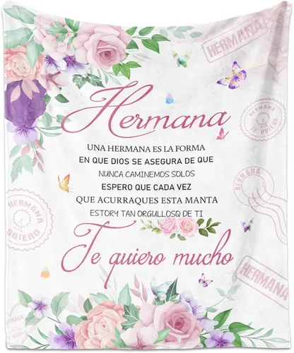 Vista 10 de Regalos de Abuela en español, manta de abbuelita de 60 x 50 pulgadas, regalos para abuelo en español, regalos para abuela en español, regalo