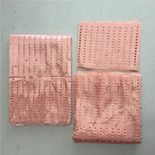 Vista 4 de MSBRIC ASO Oke - Pañuelo hecho a mano con cuentas de gele (3 piezas por bolsa) Nigerian Gele ASO Oke Headtie - 3 piezas por bolsa, color 5562