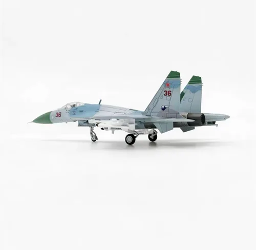 Vista 5 de Sukhoi Su-27 1/100 Modelo de avión fundido a troquel Barents Scalpel 1987
