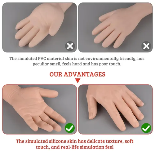 Vista 4 de SimCoach Kit de práctica de flebotomía, kit de práctica IV con brazo de flebotomía, kit de práctica de venopunción e inyección para entrenamiento