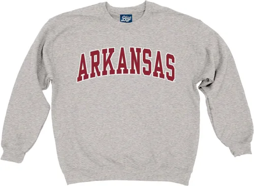 Vista 2 de Blue 84 NCAA para hombre Sudadera de cuello redondo con nombre de equipo jaspeado en color oscuro