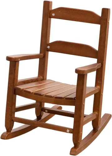 Vista 10 de Mecedora para niños, mecedora de madera para bebés pequeños, muebles cómodos para exteriores e interiores, sala de lectura, dormitorio, sala