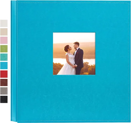 Vista 39 de potricher Álbum de fotos pequeño de 4 x 6 pulgadas, 100 fotos, cubierta de cuero, libro de fotos con 100 bolsillos horizontales para familia, boda