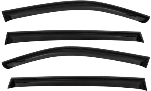 Vista 2 de OMAC Deflector de protección contra la lluvia de la visera de la ventana para Nissan Murano 2009-2014 Humo 4