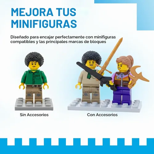Vista 5 de Megapaquete de 86 armas diseñadas para LEGO y otras minifiguras