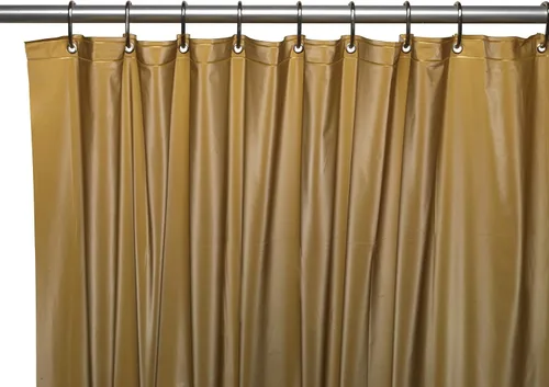 Vista 12 de Cortina de regadera de vinilo de calibre 3 con ojales de metal, de Carnation , PVC, Frosty Clear, 72" x 72