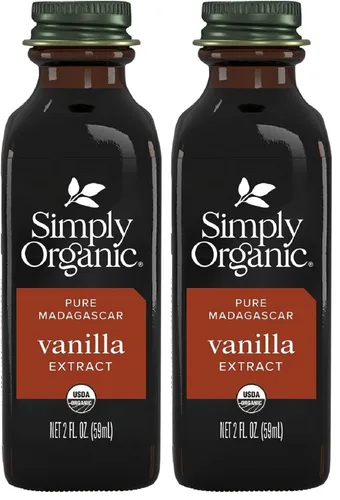 Vista 10 de Simply Organic, extracto puro de vainilla de Madagascar, frasco de vidrio de 2 onzas, sabor sin azúcar certificado orgánico para batidos