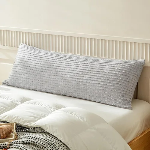 Vista 24 de WARMDERN - Fundas de almohada beige tamaño queen, fundas de almohada estándar, juego de 6 fundas de almohada de microfibra suave, textura boho