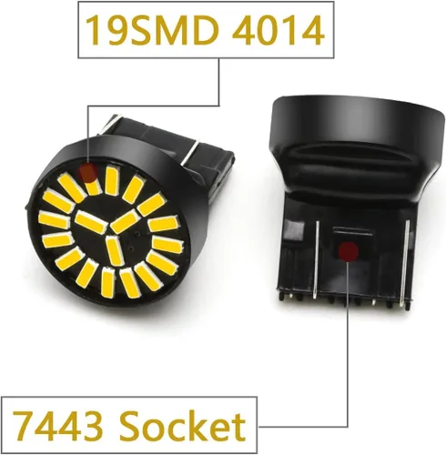Vista 5 de Xotic Tech - Juego de 6 luces LED blancas de carga de montaje alto + luz de matrícula + juego de bombillas de luz inversa de respaldo + herramienta