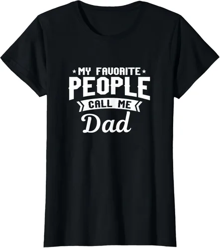 Vista 40 de My Favorite People Call Me Dad - Camiseta divertida, Negro, S