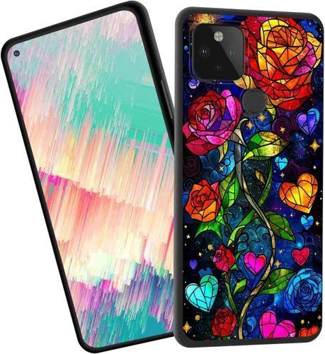 Vista 27 de Funda delgada para Google Pixel 4 XL, funda delgada de silicona de TPU suave a prueba de golpes para Google Pixel 4 XL, cruz negra