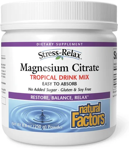 Vista 10 de Natural Factors Citrato de magnesio en polvo – Suplemento de apoyo a la salud corporal para apoyo celular – Suplemento en polvo de magnesio ayuda a