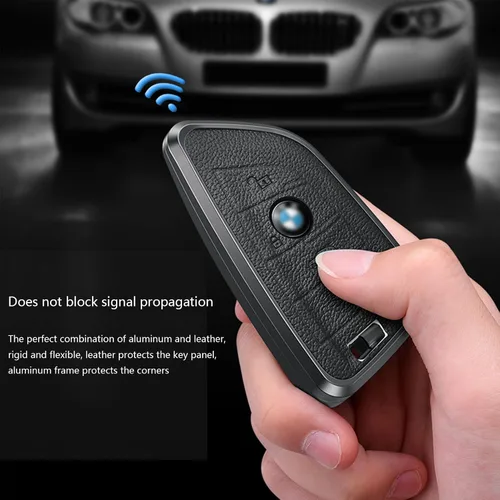 Vista 5 de Lanyun Funda para llavero compatible con accesorios BMW