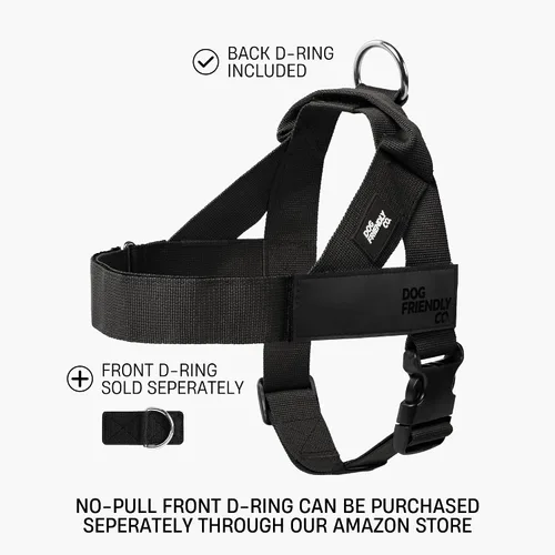 Vista 2 de Arnés para perro Dog Friendly Co Correas resistentes a rozaduras, cuello y pecho ajustables, y anillo en D resistente Resistente, cómodo, fácil