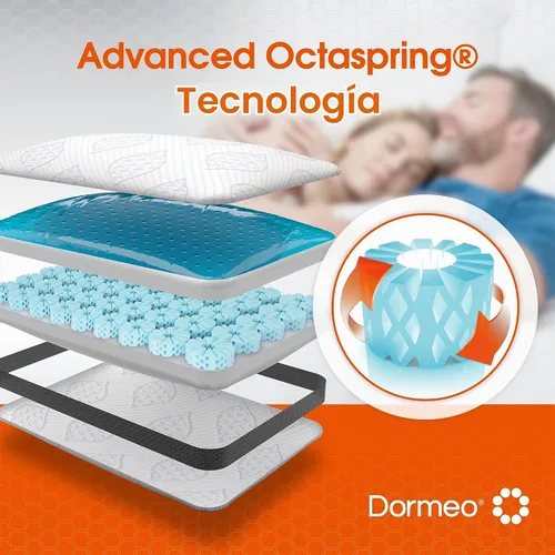 Vista 2 de Dormeo Almohada de cama Dark King - Gel Octaspring y espuma viscoelástica