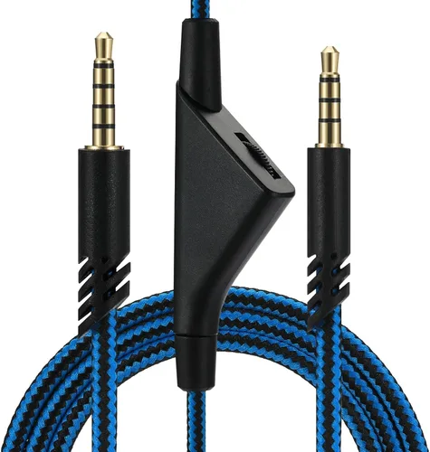 Vista 5 de Cable de repuesto para Astro A40 A10, 2.0 M, 6.5 pies, cable de audio de 0.138 in, cable auxiliar compatible con auriculares para juegos A10 A40