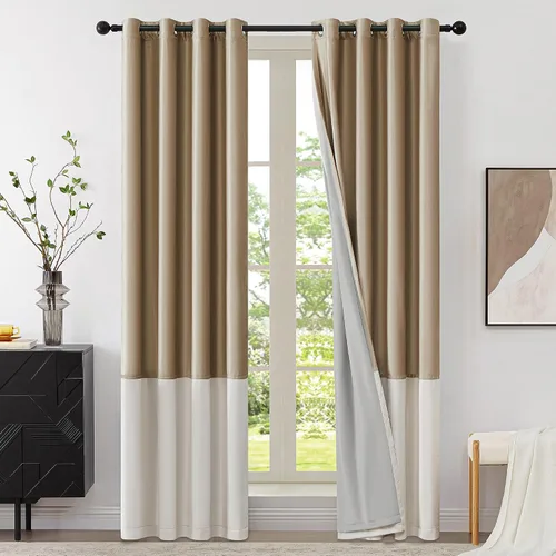Vista 27 de BULBUL Cortinas de terciopelo 100% opacas negro oro, cortinas modernas con forro de 63 pulgadas de largo, cortinas térmicas con ojales para sala