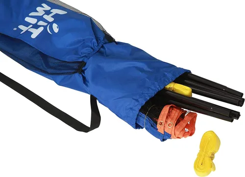 Vista 8 de JOOLA HIT MIT - Juego de red de bádminton portátil de altura ajustable - Red multideporte de competición para interior o exterior para jugar