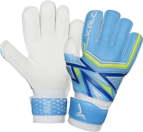 Vista 9 de Kalci Guantes de portero de fútbol con acolchado de espuma de látex para niños/adultos, protección de dedos transpirables, guantes de portero