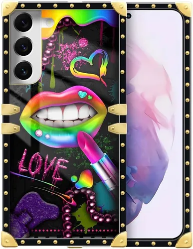 Vista 44 de Funda compatible con Samsung Galaxy S10 4G, TPU suave de lujo y parte trasera de policarbonato duro para niñas y mujeres, funda protectora a prueba