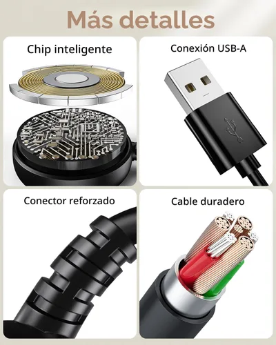 Vista 5 de Cargador de reloj Samsung Galaxy de 1 pie compatible con Watch 8/8 Classic