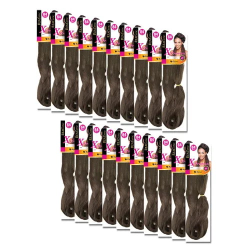 Vista 25 de Realistic Trenza original X-Pression 84 pulgadas 100% Kanekalon (paquete de 3, 1) M-61XPRES84