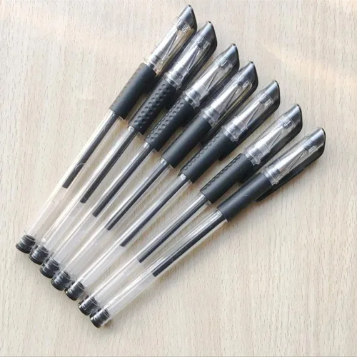 Vista 2 de Bolígrafos de gel negros de tinta de gel, bolígrafos de punta fina, bolígrafos de bola rodante, bolígrafos de escritura suave para suministros