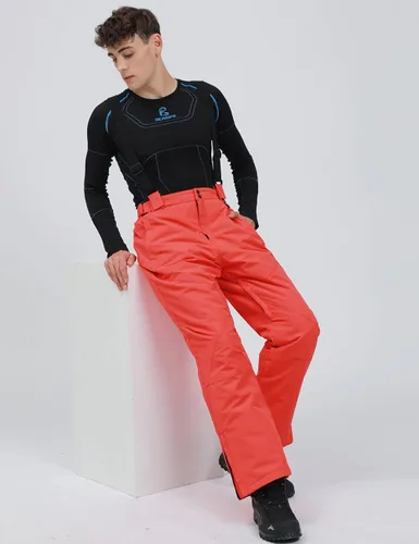 Vista 3 de Conjunto de chaqueta y pantalones de esquí para hombre, impermeable, aislado, traje de nieve acolchado para esquí, motos de nieve, senderismo