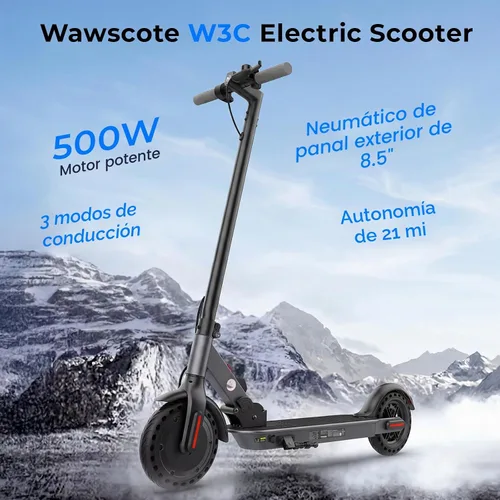 Vista 2 de Scooter eléctrico - Scooter eléctrico para adultos y adolescentes Negro 2